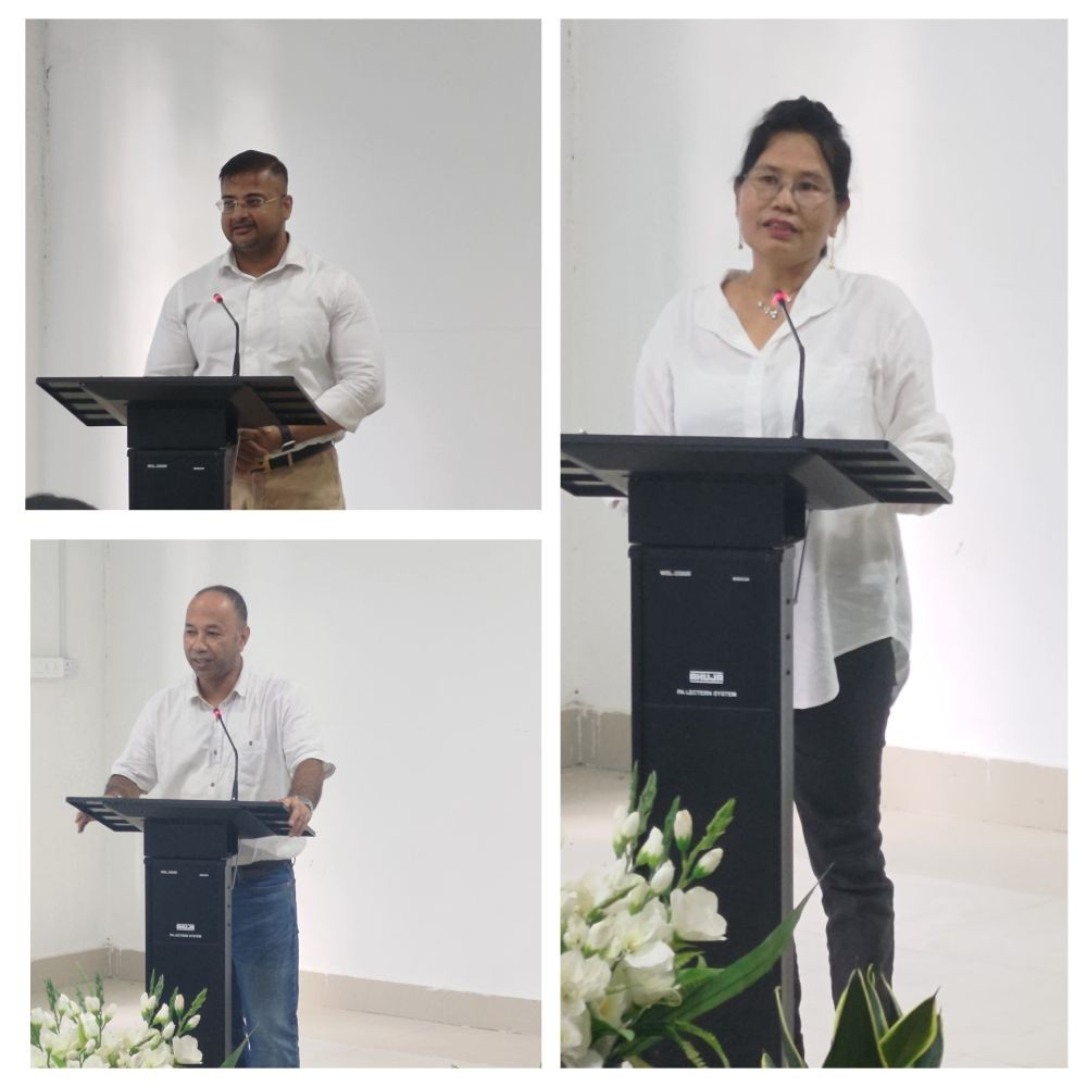 Top Left - Prof Ambrish; Bottom Left - Prof Dipak; Right - Prof Indira